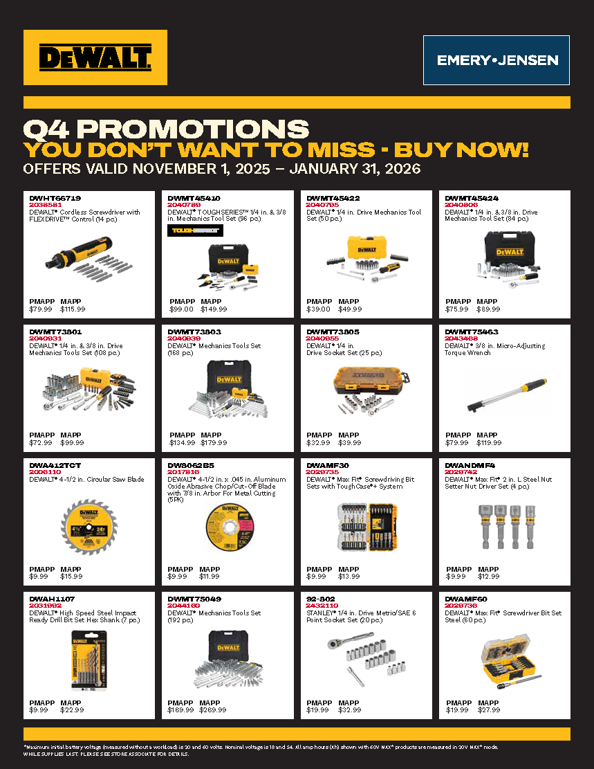 DEWALT TOOLS & ACCESSORIES DEALS